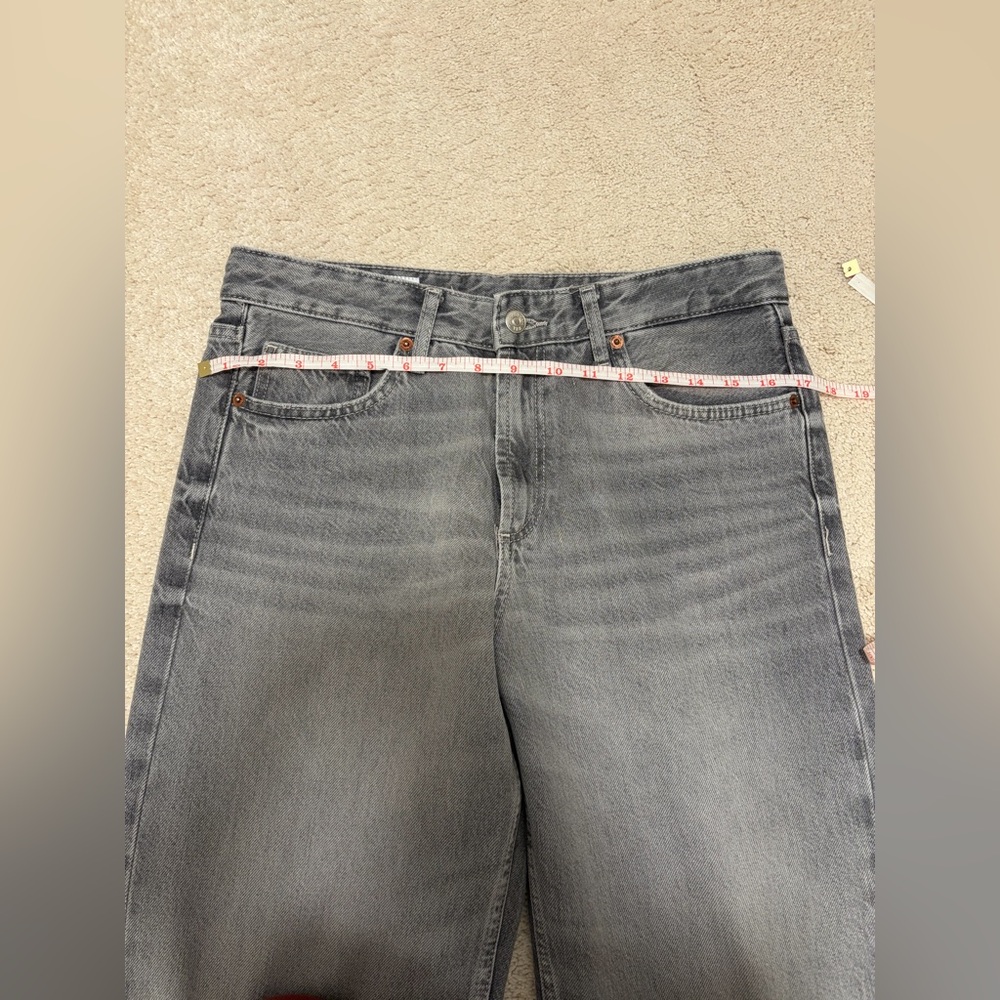 Zara-Women wash black/Gray Jeans - cut on bottom - for reference I’m 5’4. - Picture 3 of 4